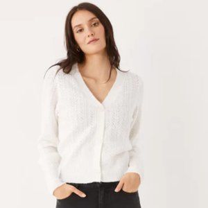Frank And Oak 'The Fuzzy' Pointelle Cardigan Sweater